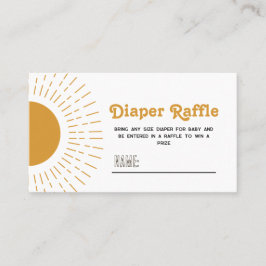 Hier kommen die Son Diaper Raffle Cards Visitenkarte