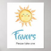 Hier kommen die Son Niedlich Sun Baby Duwer Favors Poster (Vorne)