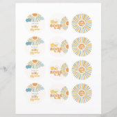 Hier kommen die Sons Twin Boy Cupcake Toppers (Vorderseite)