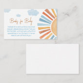 Hier kommen die Sun Baby Duschbücher für Baby Begleitkarte (Vorne/Hinten)