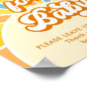 Hier kommen die Sun Baby Shower Books für Baby Poster (Ecke)