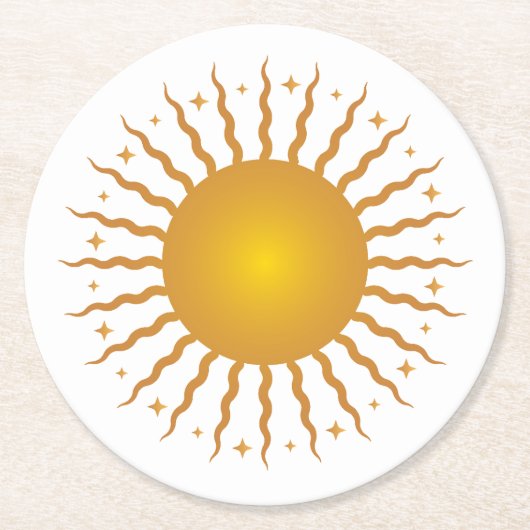 Hier kommen die Sun Paper Untersetzer (Vorderseite)