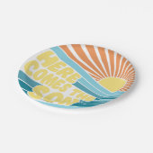 Hier kommen die Teller der Son Baby Dusche (Schrägansicht)