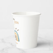 Hier kommen die Teller der Son Baby-Dusche Pappbecher (Links)