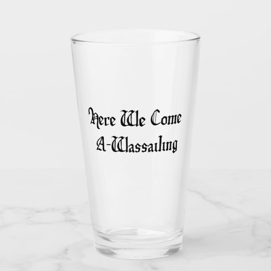 Hier kommen wir a-tränkend glas (Vorderseite)