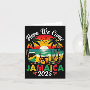 Hier kommen wir Jamaica 2025 Girls Trip Family Som Karte