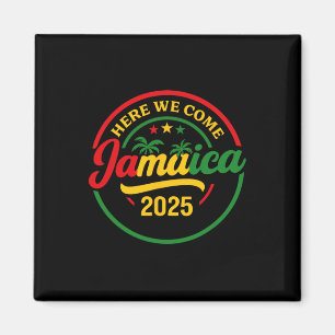 Hier kommen wir Jamaika 2025 Sommerferien Matching Magnet