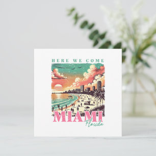Hier kommen wir Miami Florida - Vintag Miami Beach