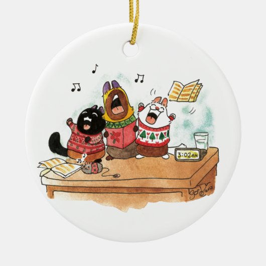 Hier kommen wir zum Joggingschmuck Keramik Ornament (Vorne)