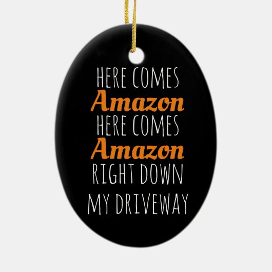 Hier kommt Amazon Keramik Ornament (Hinten)