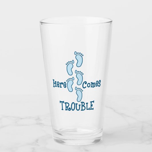 Hier kommt Ärger Glas (Vorderseite)
