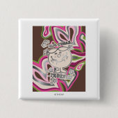 Hier kommt Ärger | Neon Background Button (Vorderseite)