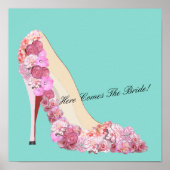 Hier kommt das Bride Bridal Shadow Box Party Poster (Vorne)