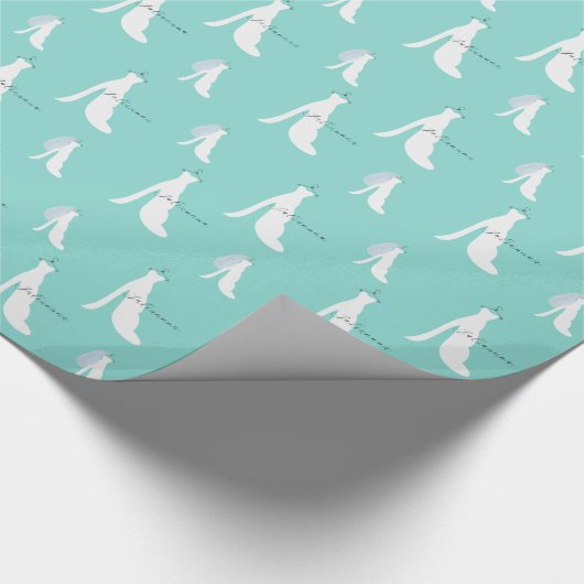 Hier kommt das Bride Party Duschpapier Geschenkpapier (Ecke)