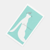 Hier kommt das Bride Personalisiert Dusche Party Serviette (Ecke)