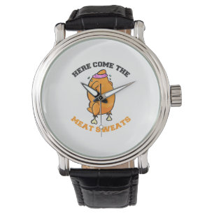 Hier kommt das Fleisch Sweatshirt Erntedank Gesche Armbanduhr