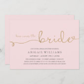 Hier kommt das Imitat der Braut Einladung (Vorne/Hinten)