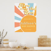 Hier kommt das Kindermädchen-Begrüßungspposter Poster (Küche)