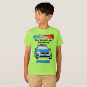 Hier kommt das Schulkind - Polizei Tatütata T-Shirt (Vorne ganz)