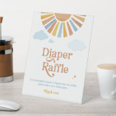 Hier kommt das Son - 8x10 Diaper Raffle Sign Sockelschild (In SItu)