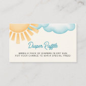 Hier kommt das Son Baby Boy Diaper Raffle Begleitkarte (Vorderseite)