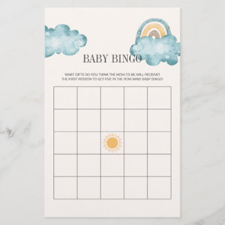 Hier kommt das Son Baby Shower Bingo Spiel