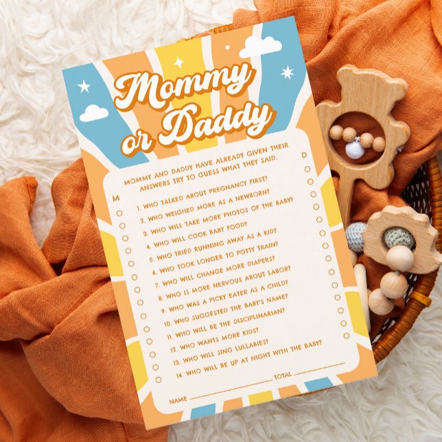 Hier kommt das Son Baby Shower Mommy oder Daddy Ga (Von Creator hochgeladen)