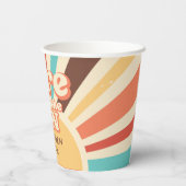 Hier kommt das Son Baby Shower Party Pappbecher (Rückseite)