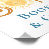 Hier kommt das Son-Bücher und das Geschenk-Baby-Du Poster (Ecke)