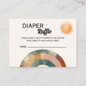 Hier kommt das Son Rainbow Diaper Raffle Begleitkarte (Vorderseite)