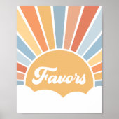 Hier kommt das Son Retro Baby Duwer Lieblingszeich Poster (Vorne)