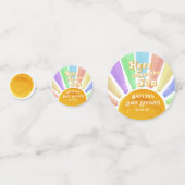 Hier kommt das Son Retro Boys Baby Shower Foto Konfetti (Vorderseiten)