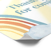 Hier kommt das Son Retro Danke, dass du gekommen b Poster (Ecke)