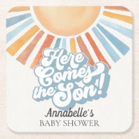 Hier kommt das Son Sunshine Boy Baby Shower Party