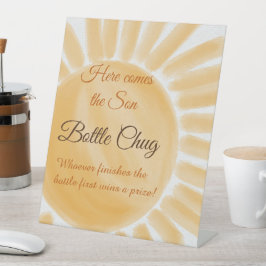 Hier kommt das Son Sunshine Ray Baby Shower Game Sockelschild