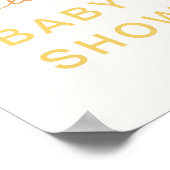 Hier kommt das Son Welcome Sign-Zeichen Poster (Ecke)