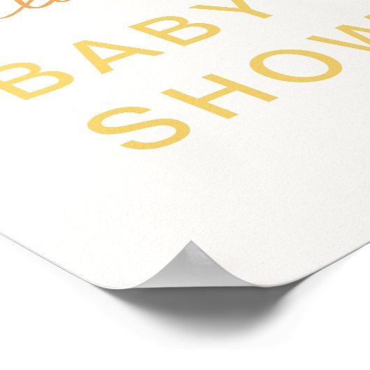 Hier kommt das Son Welcome Sign-Zeichen Poster (Ecke)