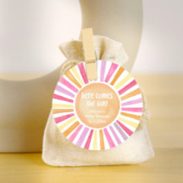 Hier kommt das Sonnenmädchen, das die Sonne duscht Geschenkanhänger