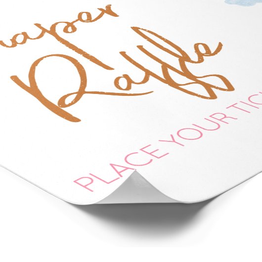 Hier kommt das Sonnenmädchen-Windschutzturm-Windel Poster (Ecke)