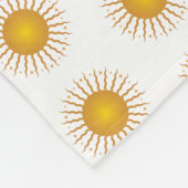Hier kommt das Sonnenvlies (Medium) Fleecedecke (Ecke)