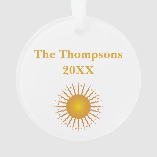 Hier kommt das Sun-Akrylorische Ornament (Rückseite)