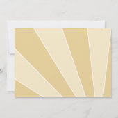 Hier kommt das Sun Baby Dusche Regenbogen Foto Einladung (Rückseite)