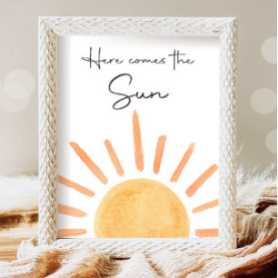 Hier kommt das Sun Boho Little Sunshine Party Poster
