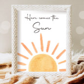 Hier kommt das Sun Boho Little Sunshine Party Poster
