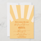 Hier kommt das Sun-Brautparty Einladung (Vorderseite)