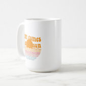 Hier kommt das Sun Retro Kaffeetasse (Vorderseite Links)