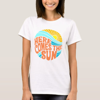 Hier kommt das Sun T-Shirt, Retro Style, Hippie St T-Shirt