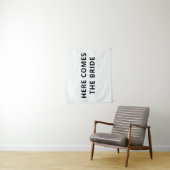 Hier kommt das Zeichen der Brautfabrik Wandteppich (Beispiel)