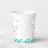 Hier kommt der Beach Summer mit der Son Baby Dusch Pappbecher (Links)