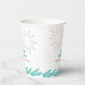 Hier kommt der Beach Summer mit der Son Baby Dusch Pappbecher (Rechts)